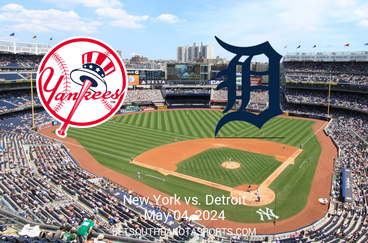 Upcoming MLB Clash: Detroit Tigers vs New York Yankees on May 4, 2024, at 1:05 PM